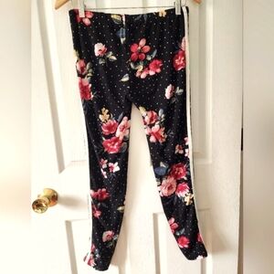 Eye Candy Leggings, Black Floral, Size XL